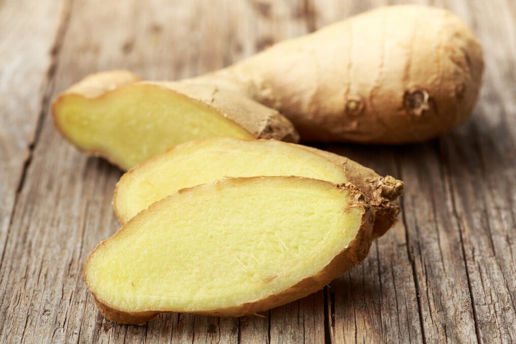 Ginger root in low potency