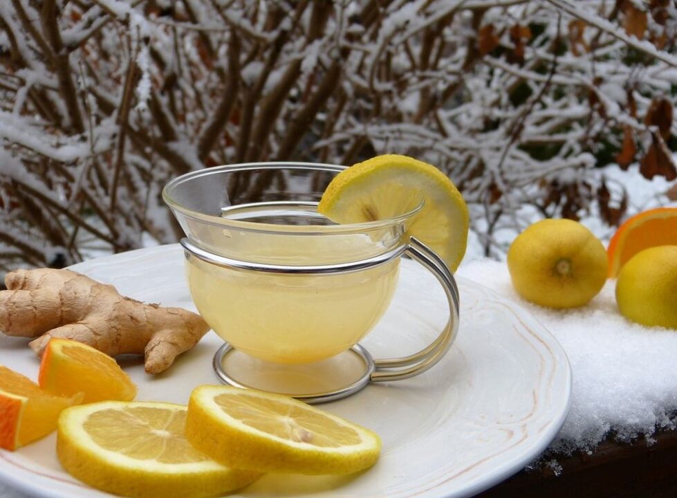 Ginger-based lemon tea for potency